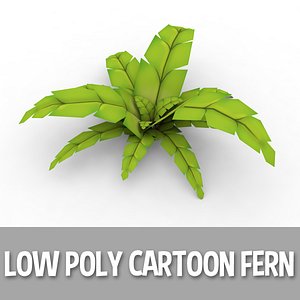 3d cartoon fern model