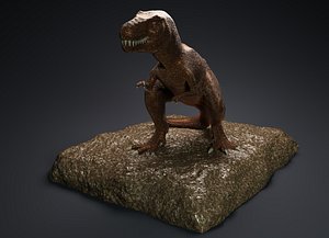 3D Tyrannosaurus Statue model