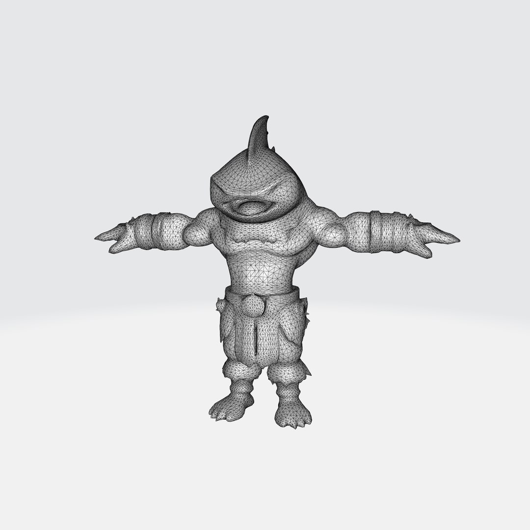 3D Fierce Shark Warrior Model - TurboSquid 2367321