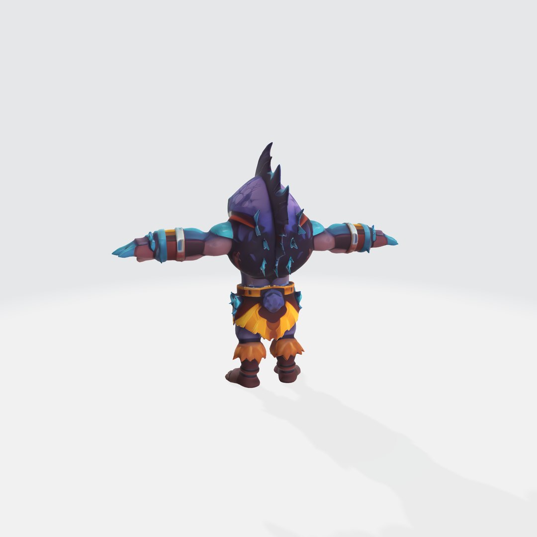 3D Fierce Shark Warrior Model - TurboSquid 2367321