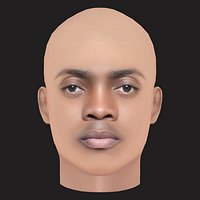 Low Poly Olamide Rapper Head