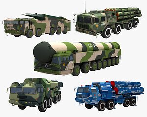 3D model chinese missile launcher