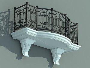 architectural balcony model