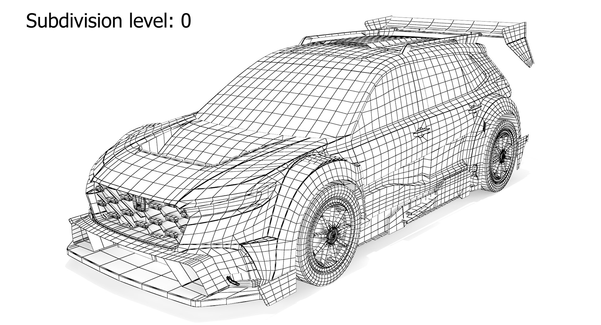 Honda CRV HYBRID RACER model TurboSquid 2070274