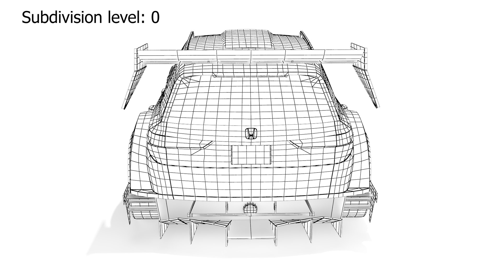 Honda CRV HYBRID RACER model TurboSquid 2070274