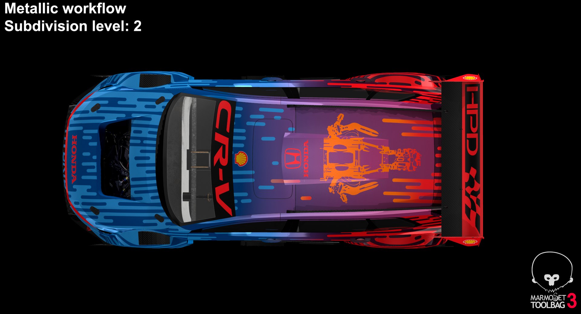 Honda CR-V HYBRID RACER model https://p.turbosquid.com/ts-thumb/z9/LHpPVb/Pi/screenshot015/png/1684137597/1920x1080/fit_q87/f8b651faba8a78aa9dab8806b103164dba2ae219/screenshot015.jpg