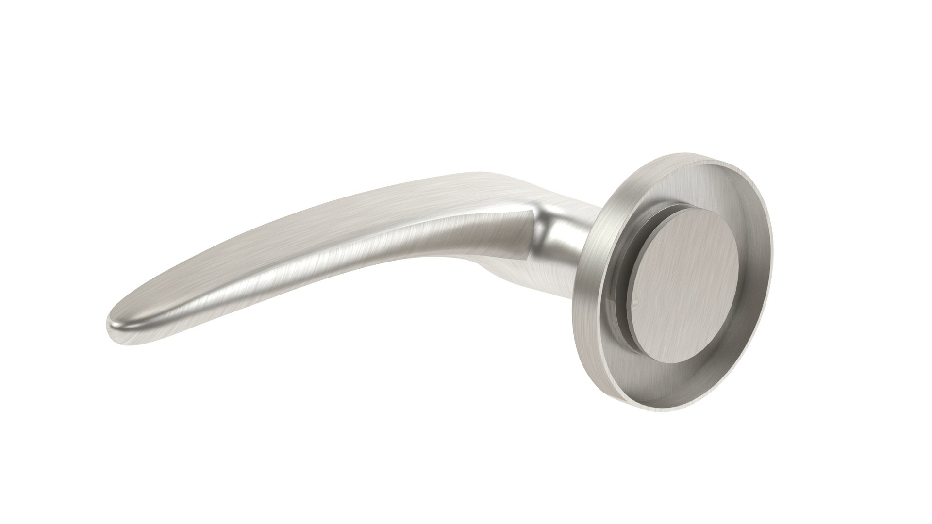 Eurospec Tirolo Satin Stainless Steel Solid Door Handle 3D Model ...