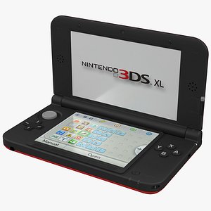 Nintendo 3DS XL Red 3D Model