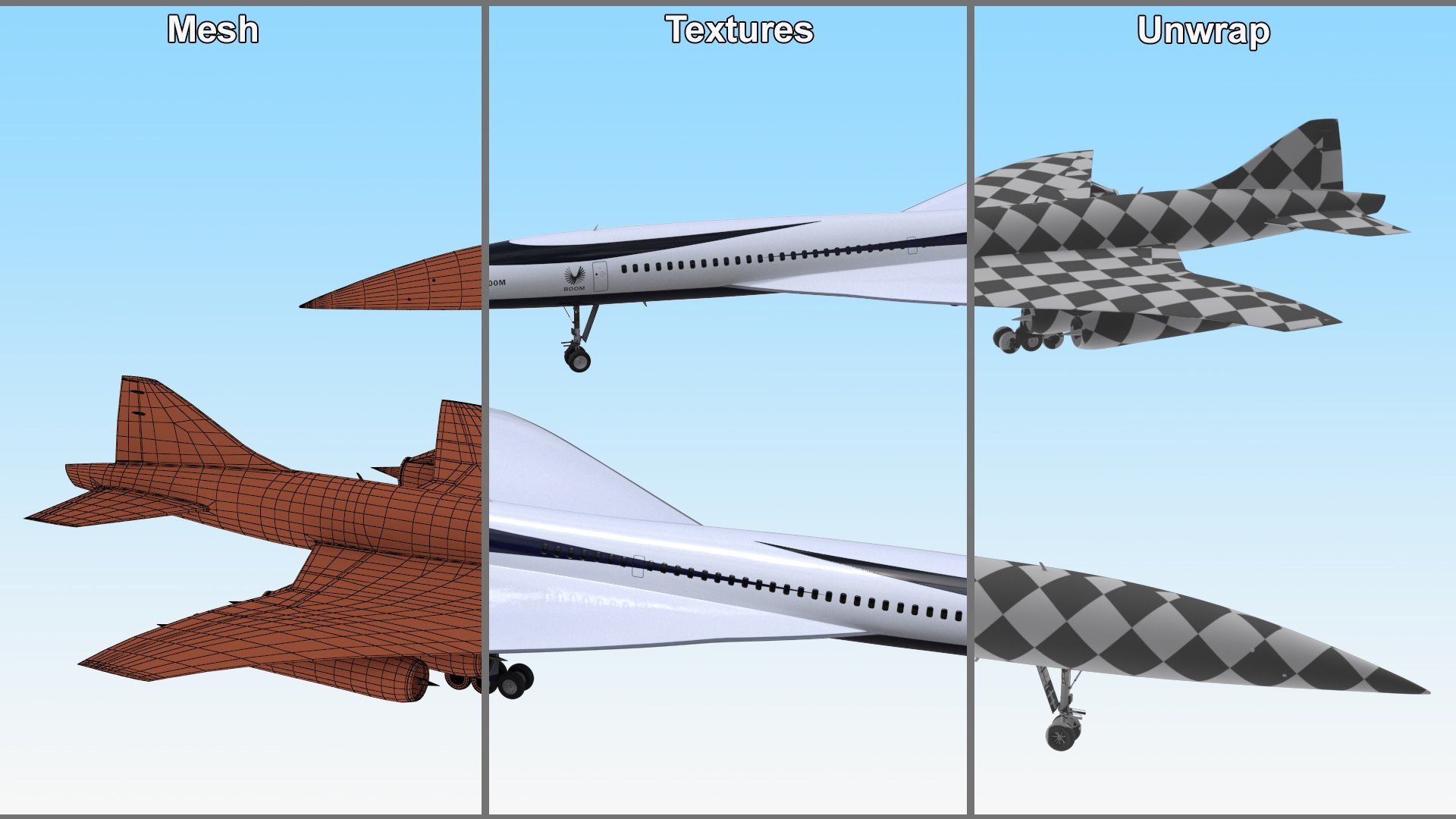 Overture Supersonic Jet Aircraft Rigged for Maya model https://p.turbosquid.com/ts-thumb/z9/U3SuId/rW/overturesupersonicjetaircraftriggedformayavray3dmodel033/jpg/1727763788/1920x1080/fit_q87/46bada4bfac1b1488ac485941e9b7e08398c7de7/overturesupersonicjetaircraftriggedformayavray3dmodel033.jpg
