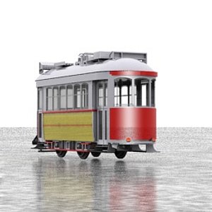 3d model tram