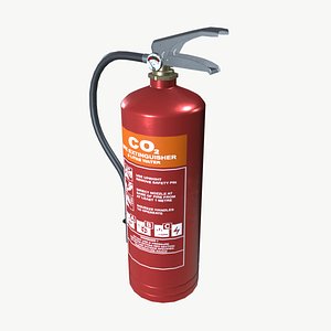 3D model CO2 Fire Extinguisher