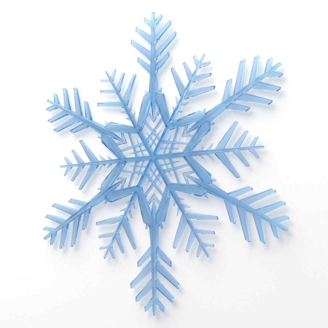 3d engines low-poly snowflake