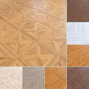 Parquet - Laminate - Wooden floor 8 in 1 3D model