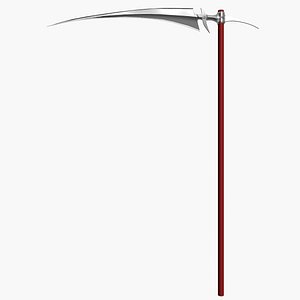 3d model scythe cut