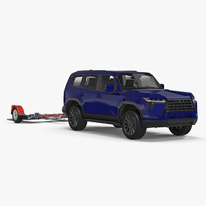 Luxury SUV with Axle Tow Dolly