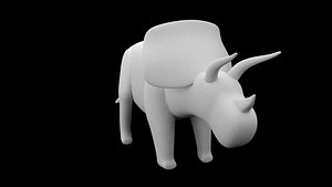 Triceratops base mesh