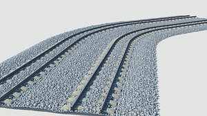 3d model rail tunel