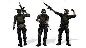 Realistic Soldier-military-army-3d model-11-Rigged Character
