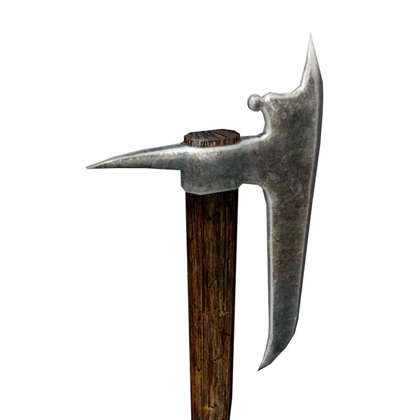 3d model medieval battle axe