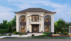 Modern style villa high-end fashion self-built home stay hotel building holiday villa