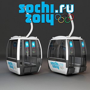 cableway car sochi 3d max