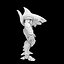3D Mechanical Shark Warrior 3D Print Model model