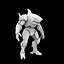 3D Mechanical Shark Warrior 3D Print Model model