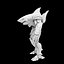 3D Mechanical Shark Warrior 3D Print Model model
