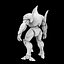 3D Mechanical Shark Warrior 3D Print Model model