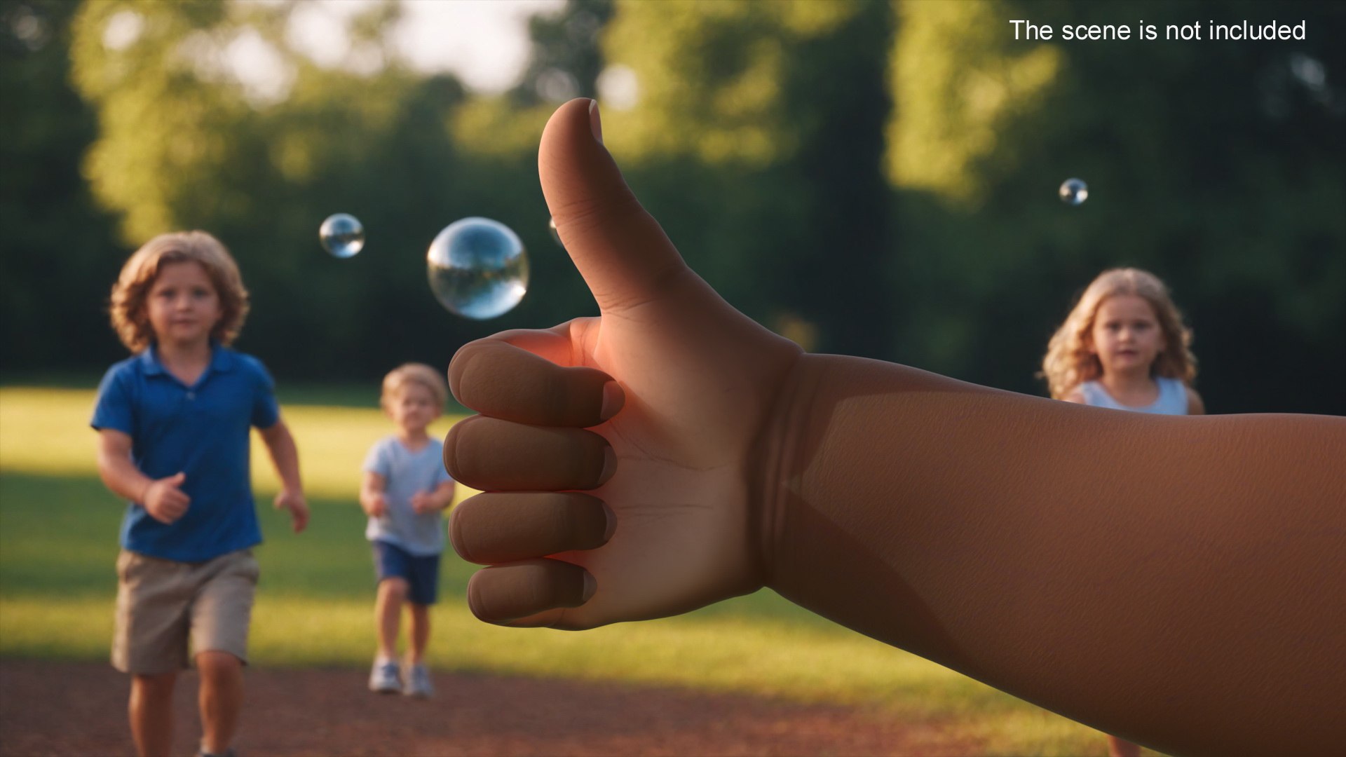 3D Model African Baby Hand Thumbs Up Gesture - TurboSquid 2386002