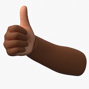 3D model African Baby Hand Thumbs Up Gesture