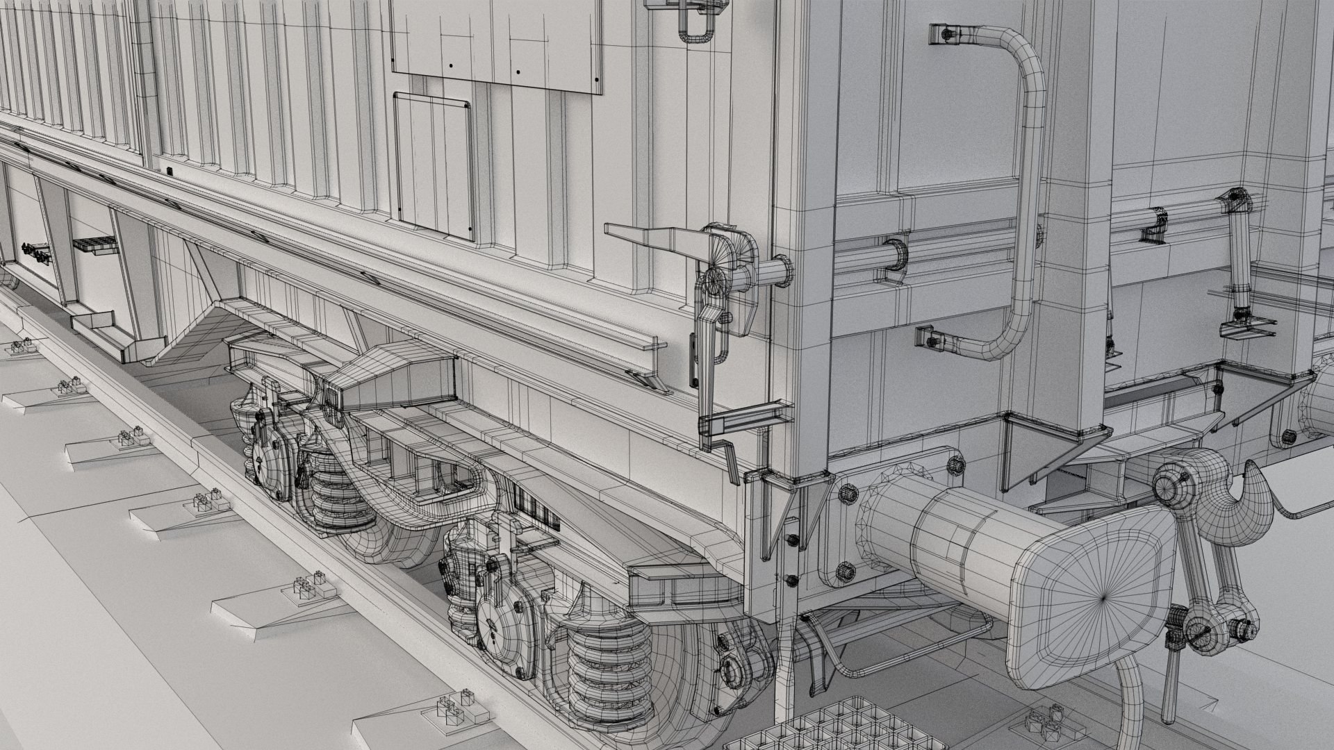 Container train shimmns model - TurboSquid 1524117