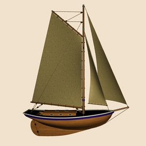 boat sailboat 3ds
