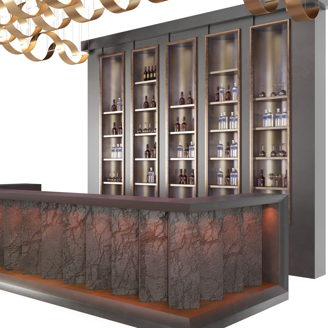 Loft Bar 3D Model - TurboSquid 1556498