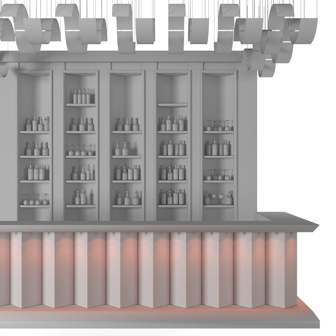 Loft Bar 3D Model - TurboSquid 1556498