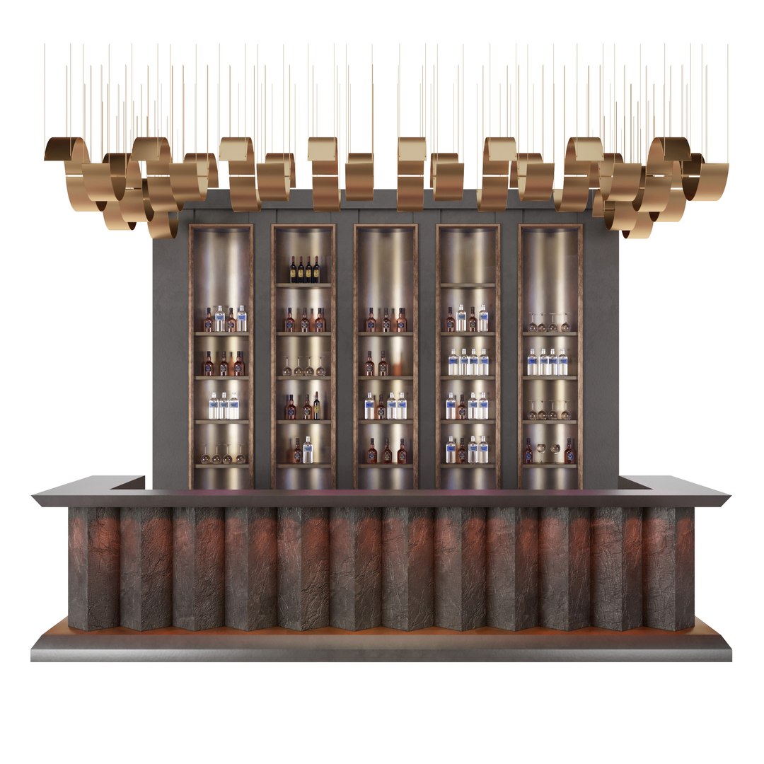 Loft Bar 3D Model - TurboSquid 1556498