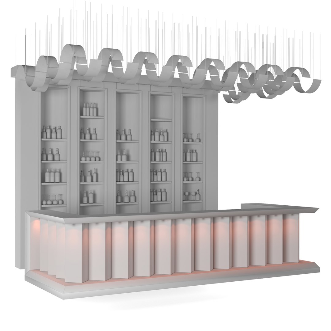 Loft Bar 3D Model - TurboSquid 1556498
