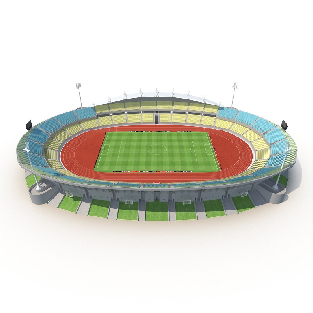 Royal Bafokeng Stadium 3D Model 3D model preview