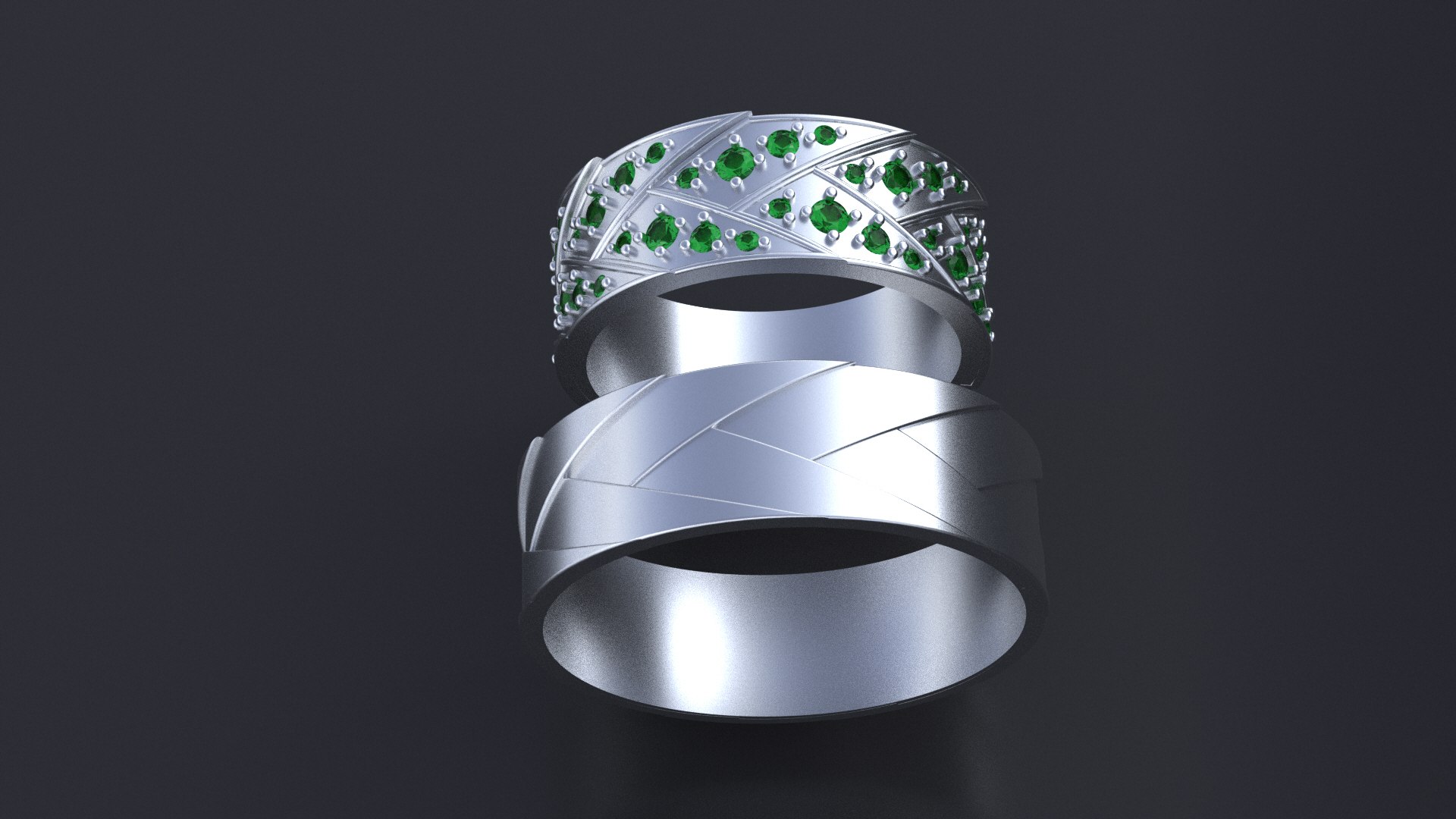 Wedding Band-rings cnc or3D print model model - TurboSquid 1988661