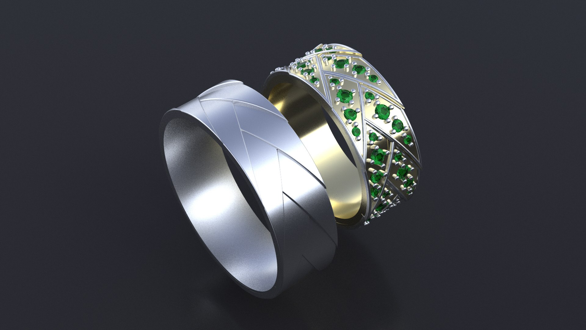Wedding Band-rings cnc or3D print model model - TurboSquid 1988661