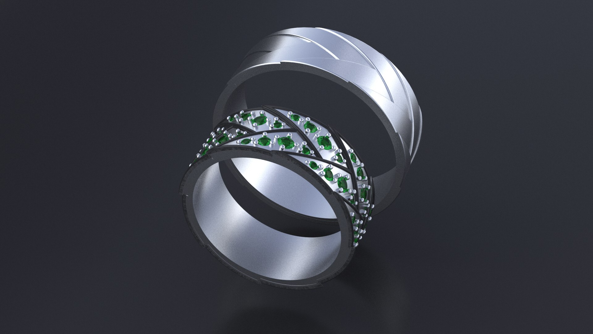 Wedding Band-rings cnc or3D print model model - TurboSquid 1988661