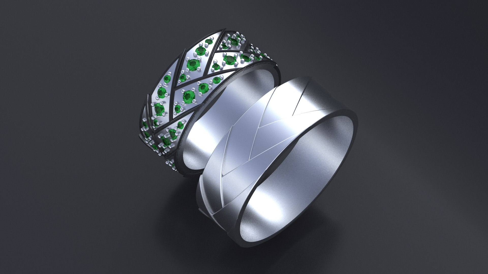 Wedding Band-rings cnc or3D print model model - TurboSquid 1988661