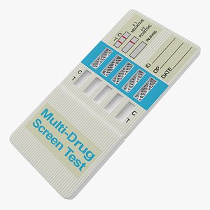 3D Multi-Drug Testing Kit Closed 3D Model