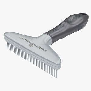 Pet Comb Furminator Gray 3D model