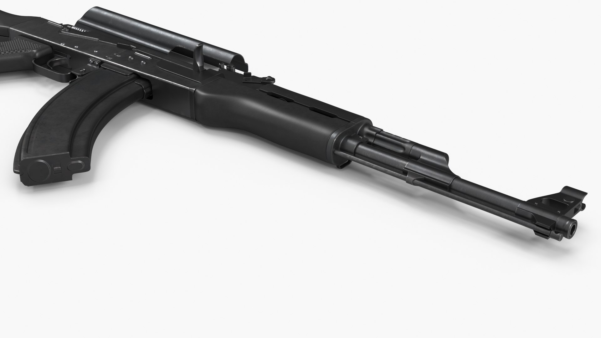 3D Assembled Black AK 47 In Open Hard Case - TurboSquid 2388697