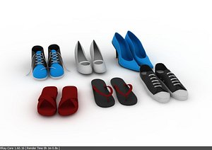 footwear foot wear 3d 3ds