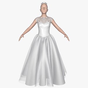 3d model dress female mannequin