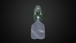 Rebreathing Mask Low Poly