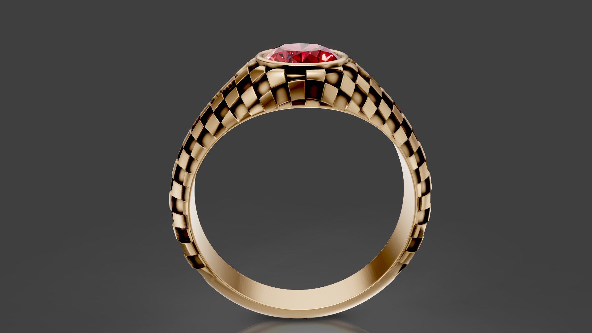 3D model RingOval Checkered pattern https://p.turbosquid.com/ts-thumb/zA/fa0YnD/Vp/snapshot91/png/1766277268/1920x1080/fit_q87/409a7f23cc90359e1860e8e2aebad16edf98ef9b/snapshot91.jpg