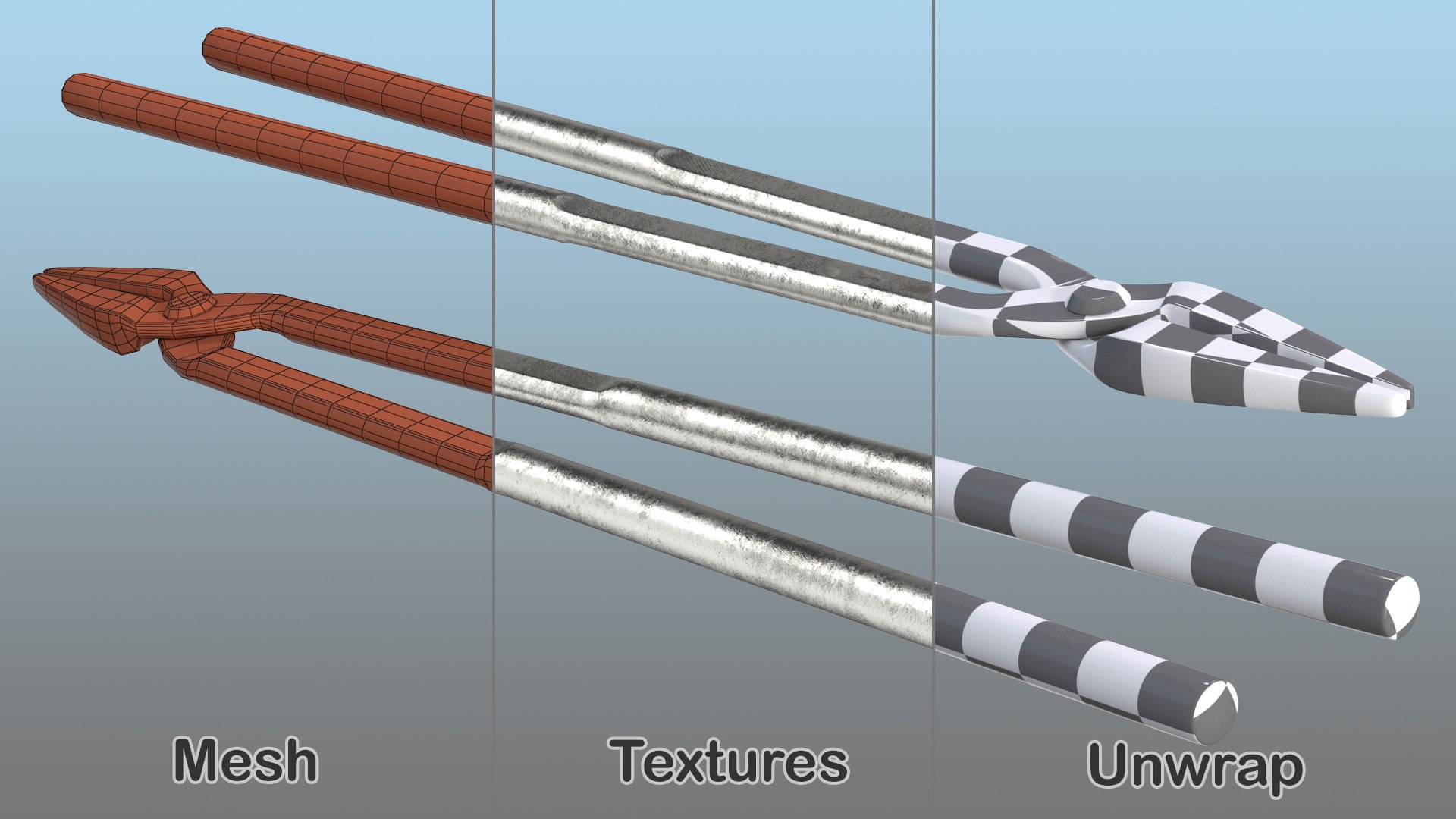 3D Model Blacksmith Scrolling Tongs TurboSquid 1468938